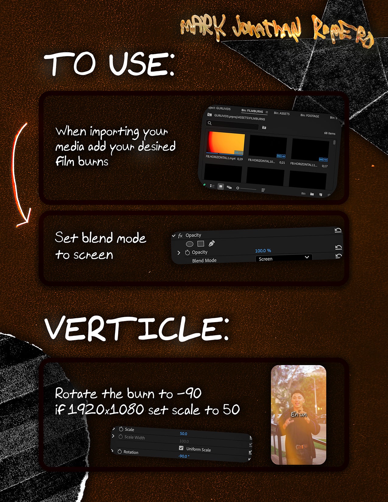 FILM BURN TRANSITIONS PACK